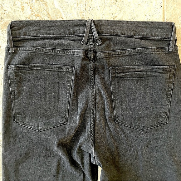 Good American Black Straight Ankle Ribbon Lace Tie Jeans, Size 14/32 - Picture 7 of 9